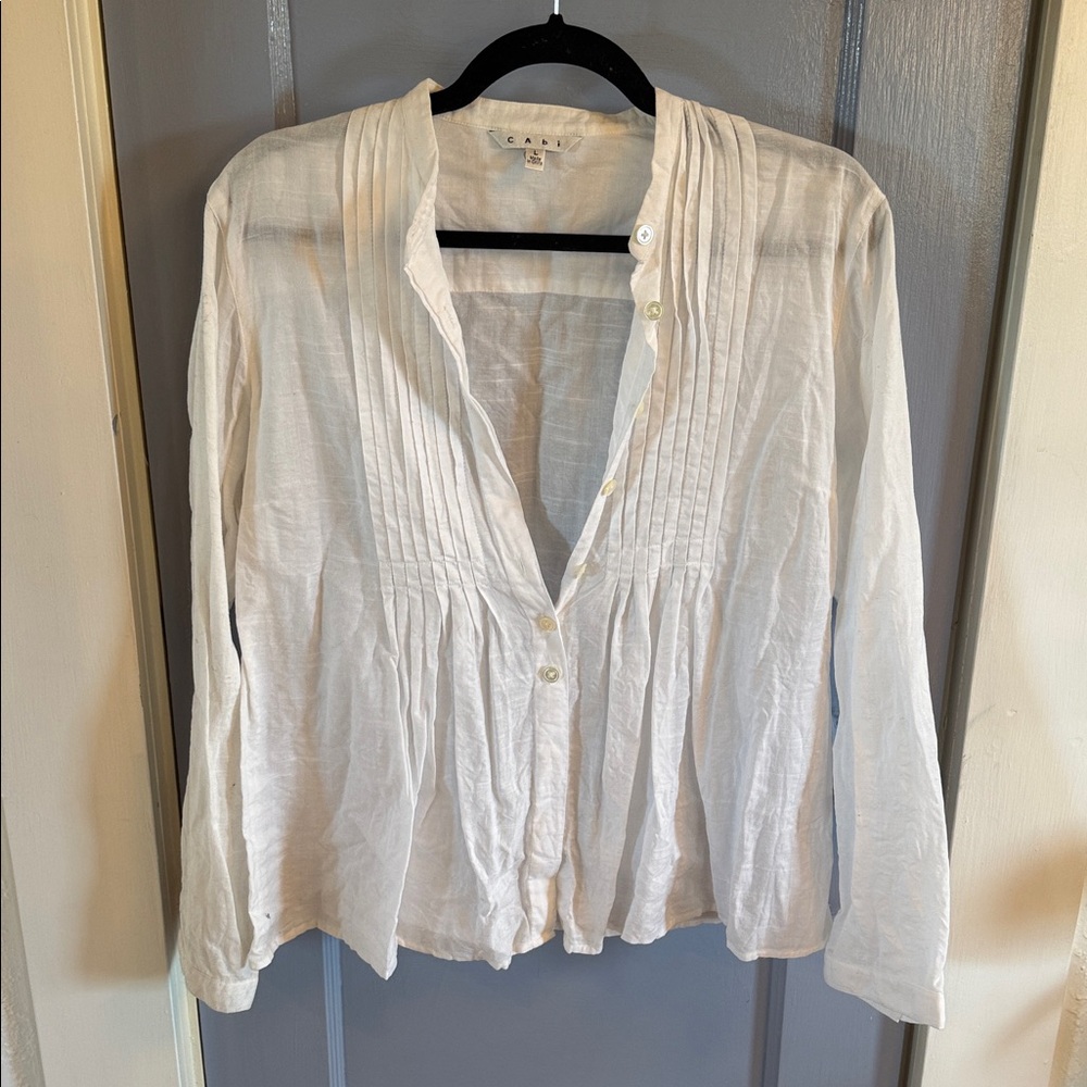 CAbi Cream Blouse